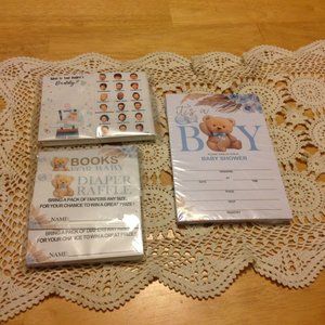 Baby Shower cards and games bundle